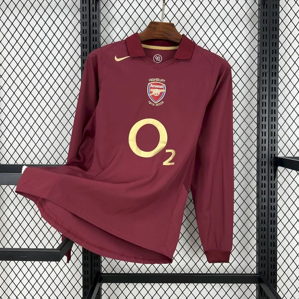 Arsenal 2005/06 Home Long Sleeves Retro Jersey, foto 1