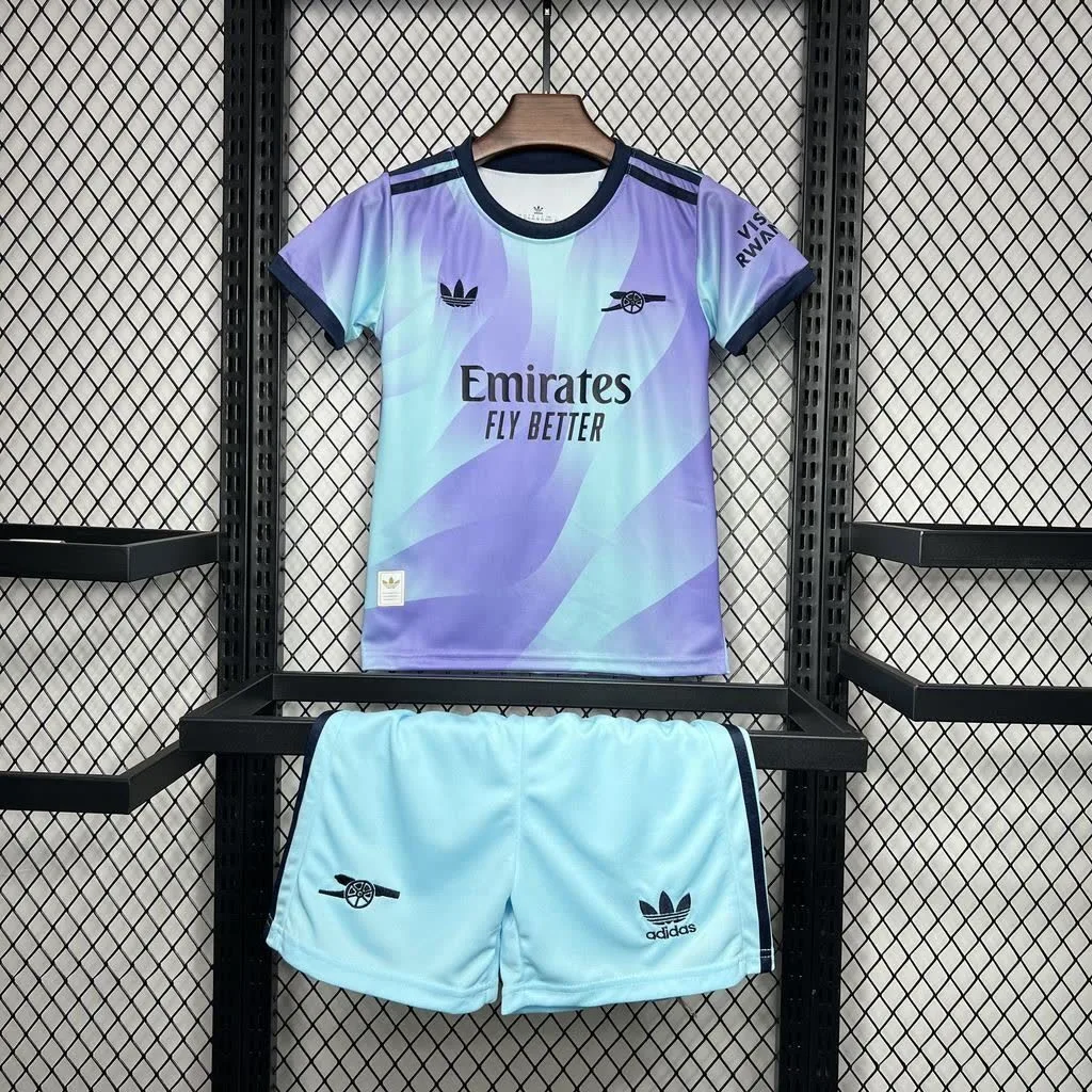 Arsenal 2024/25 Third Away Kids Kit, foto 1