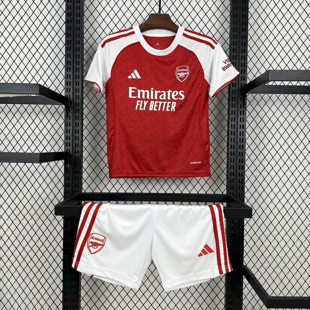 Arsenal 2025/26 Home Kids Kit, foto 1