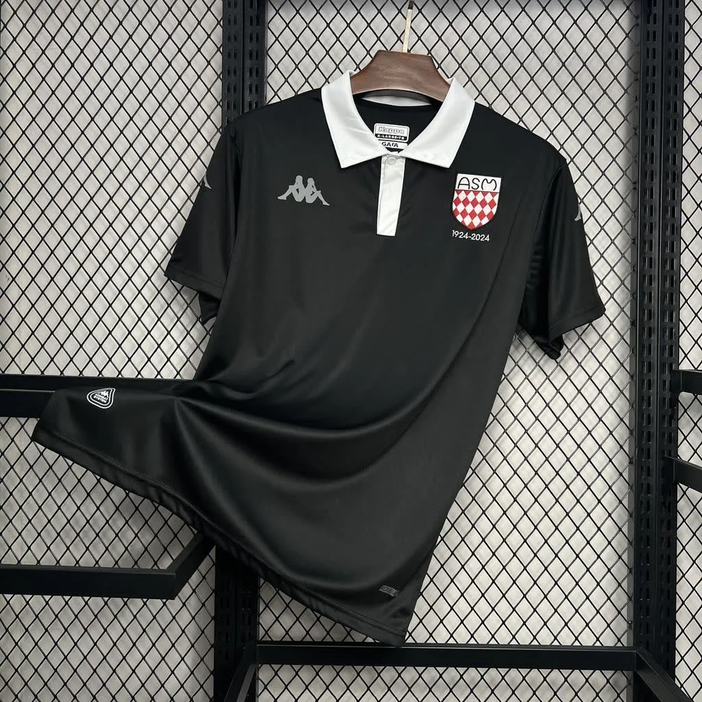 AS Monaco 2024/25 Black commemorative edition Jersey, foto 1