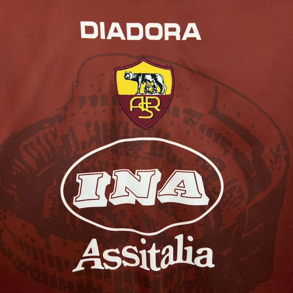 AS Roma 1997/98 Home Retro Jersey, foto 5