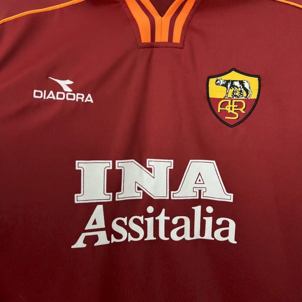 AS Roma 1998/99 Home Retro Jersey, foto 5