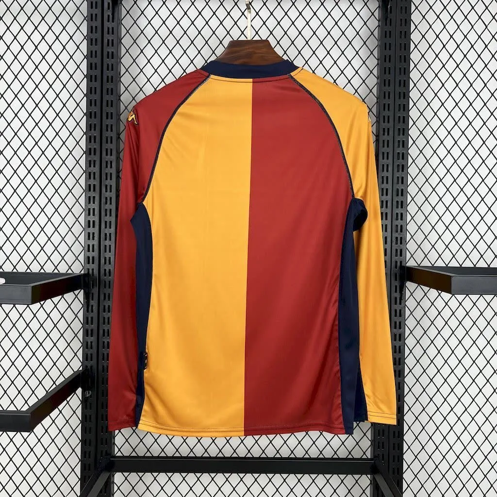 AS Roma 2001/02 Home Long Sleeve Retro Jersey, foto 3