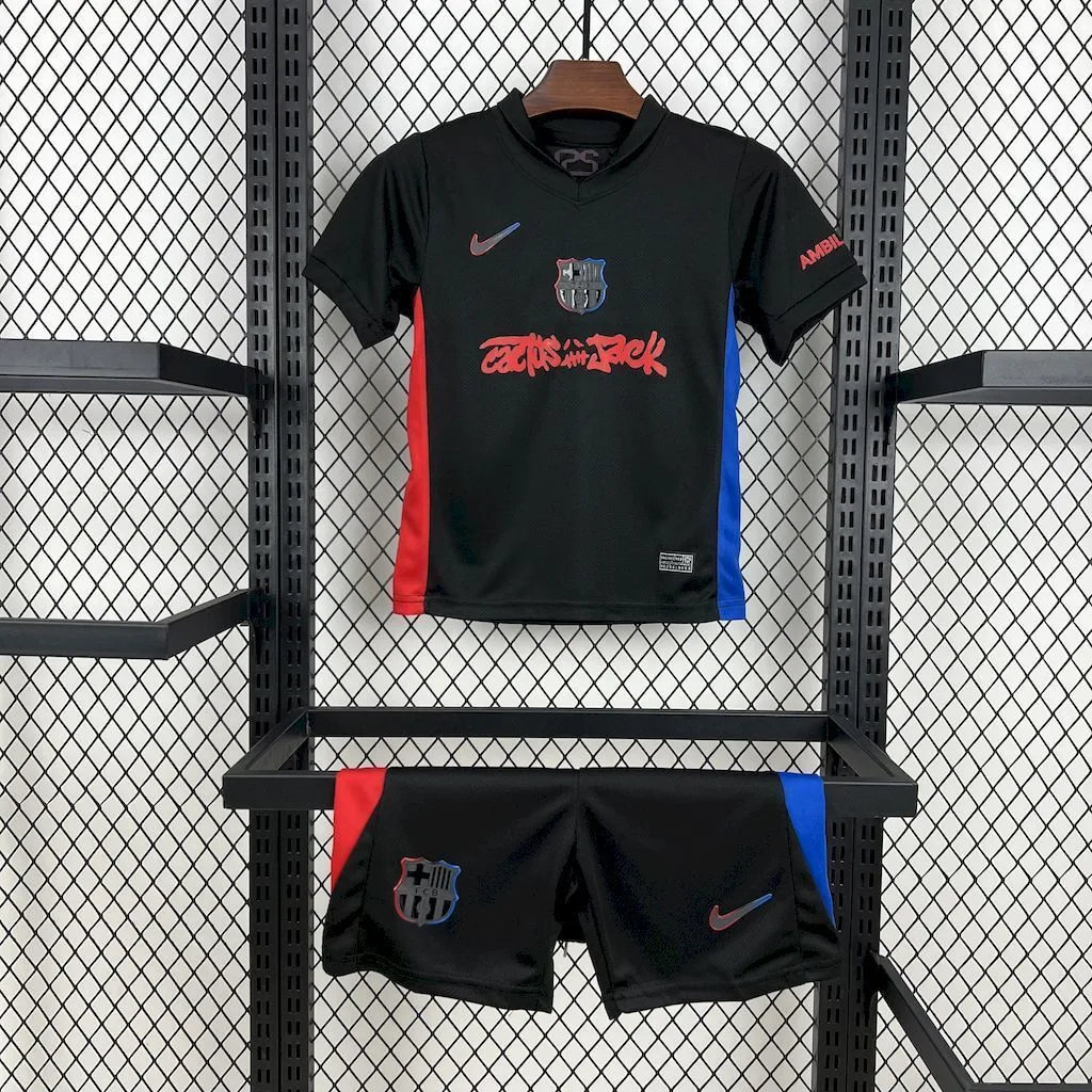 Barcelona 2024/25 Away Travis Scott Edition Kids Kit, foto 1