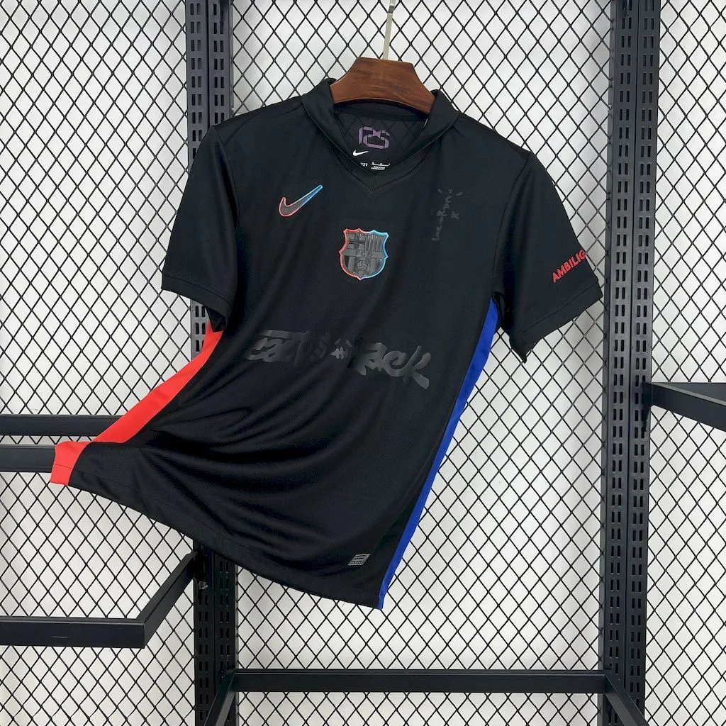 Barcelona 2024/25 Away Travis Scott Special Jersey, foto 1