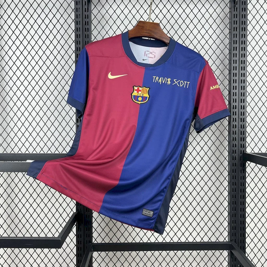 Barcelona 2024/25 Home Travis Scott Special Jersey, foto 1
