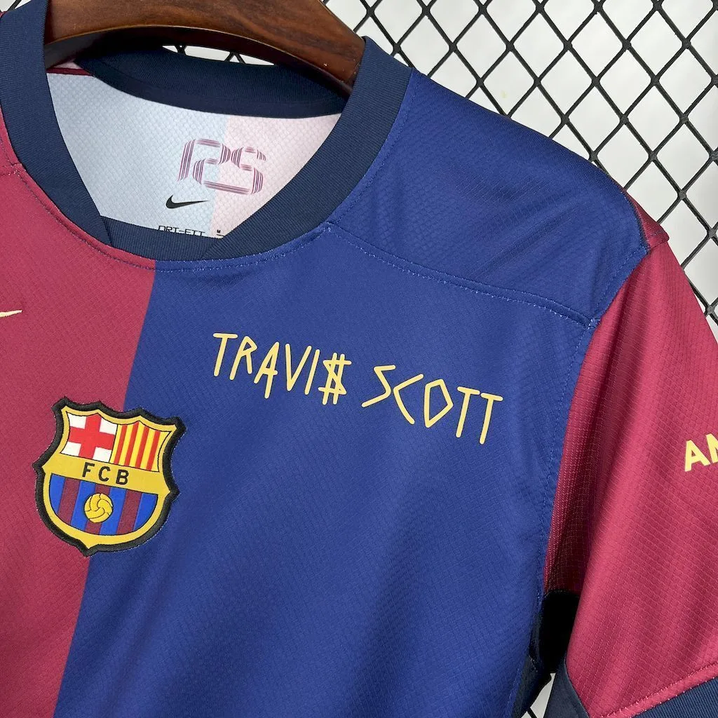 Barcelona 2024/25 Home Travis Scott Special Jersey, foto 3
