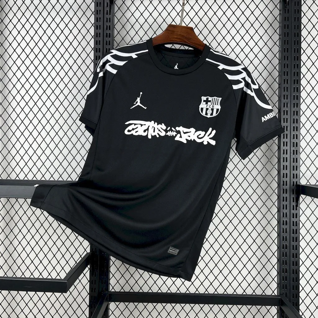 Barcelona 2024/25 Travis Scott Edition Black Special Edition Jersey, foto 1