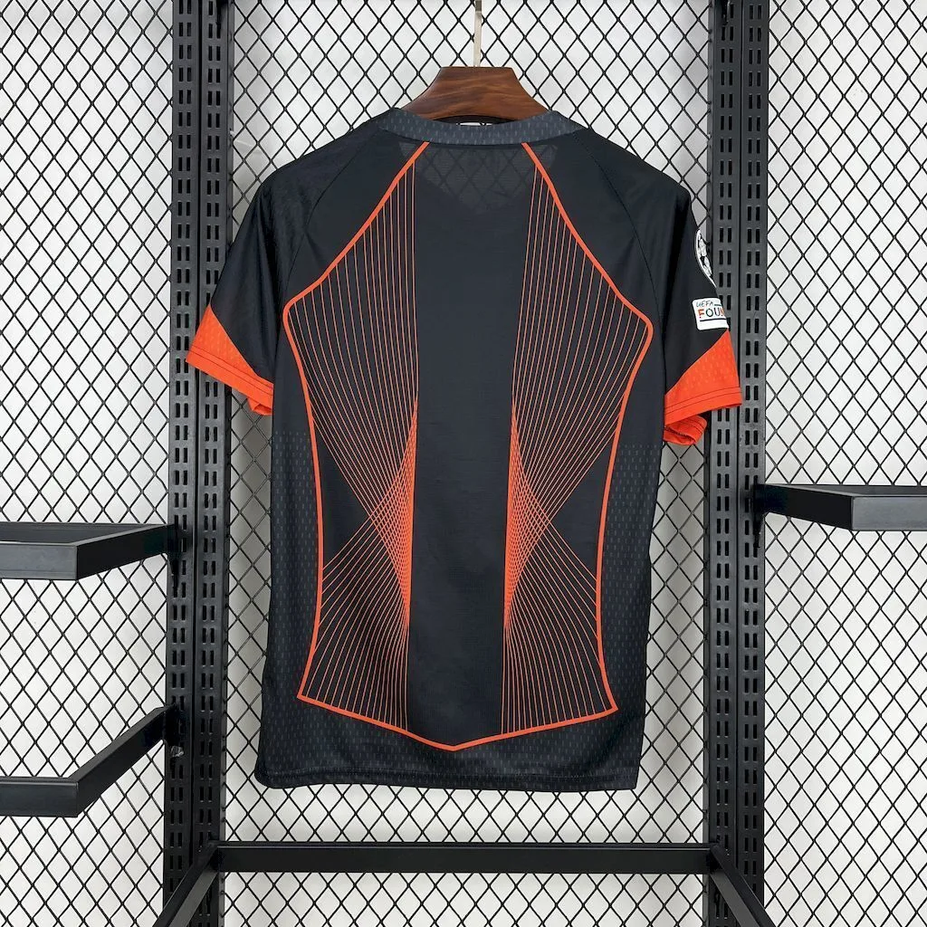 Barcelona 2025/26 black orange special edition Jersey (With Champions League), foto 2