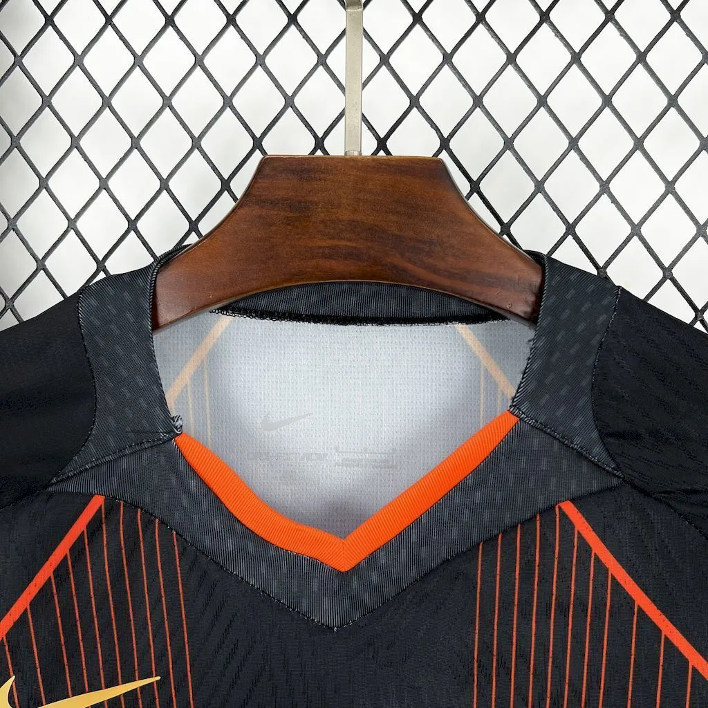 Barcelona 2025/26 black orange special edition Jersey (With Champions League), foto 6