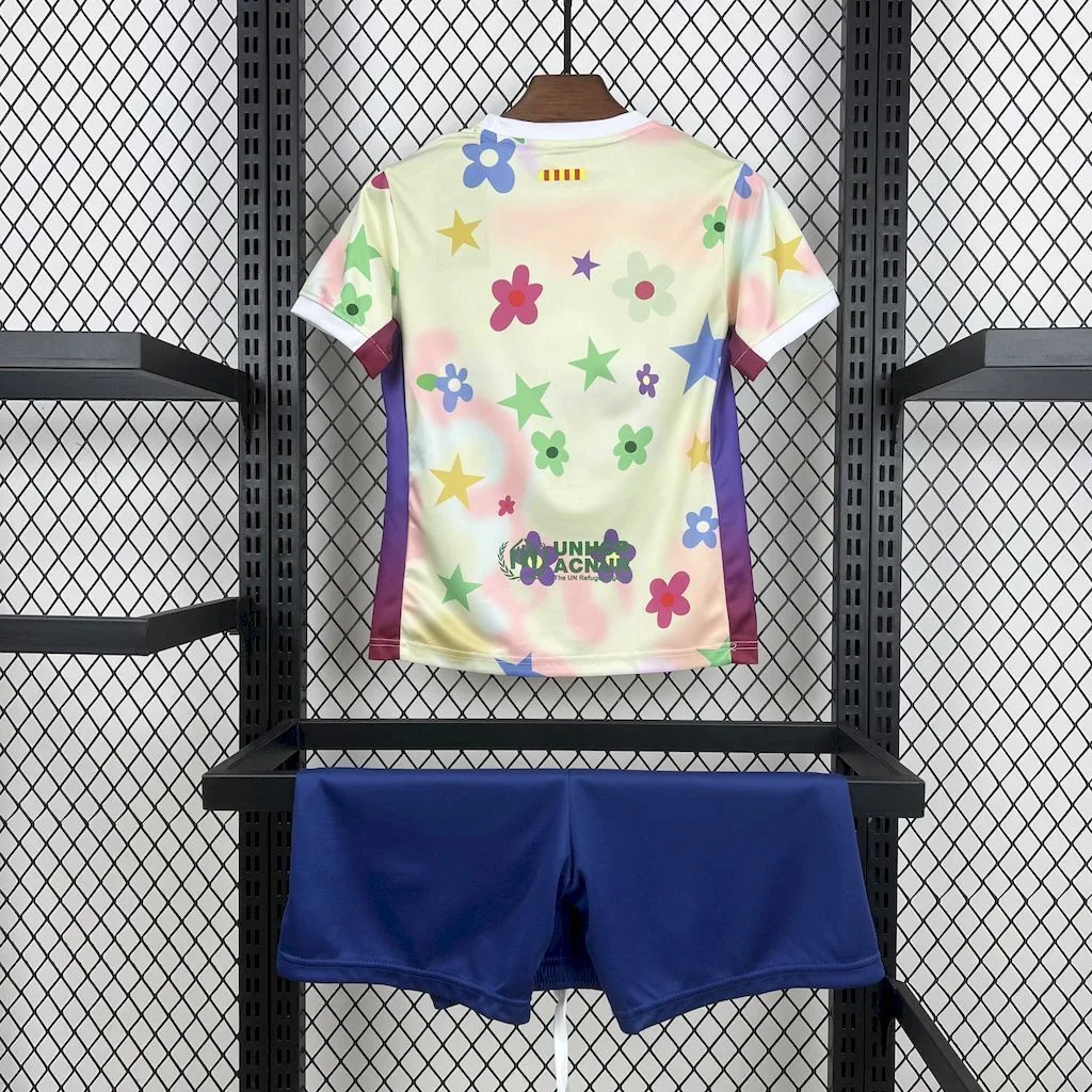 Barcelona 2025/26 Flower Special Edition Kids Kit, foto 4