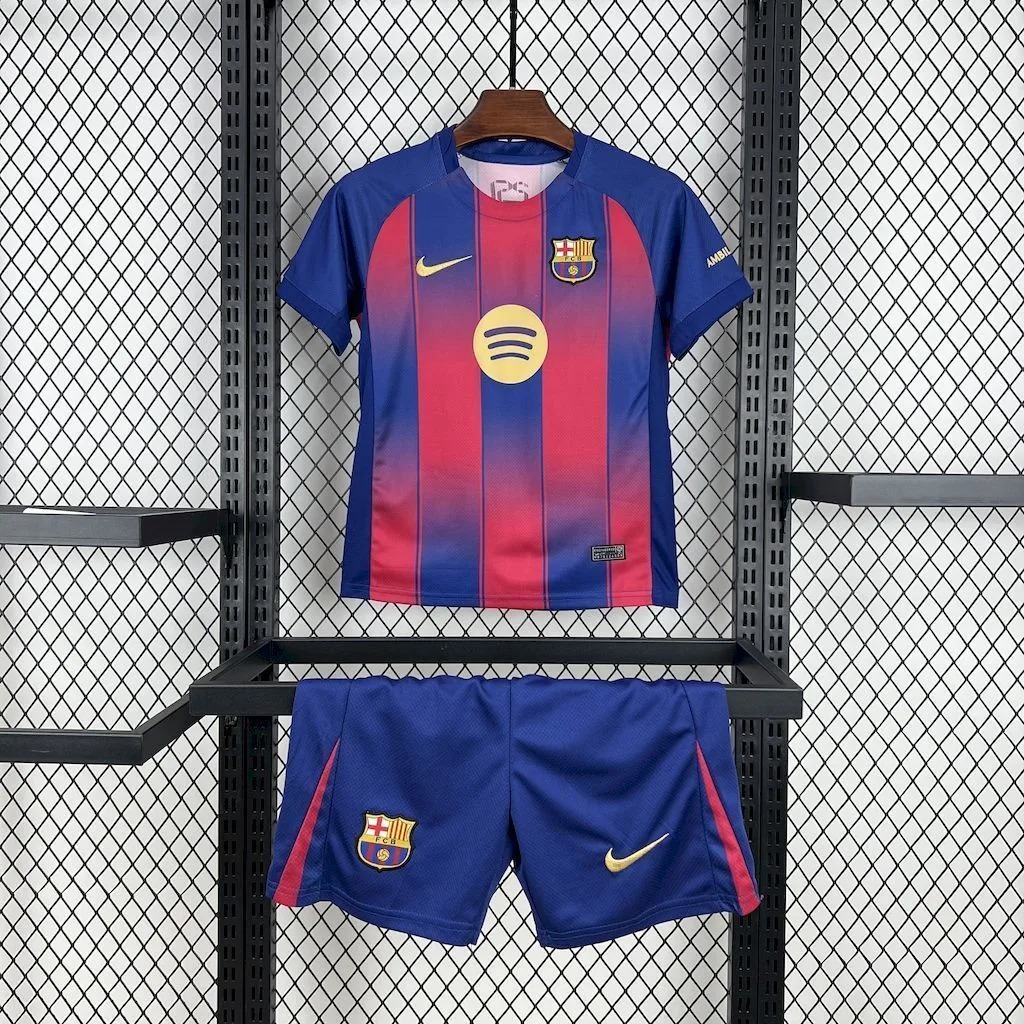 Barcelona 2025/26 Home Kids Kit, foto 1