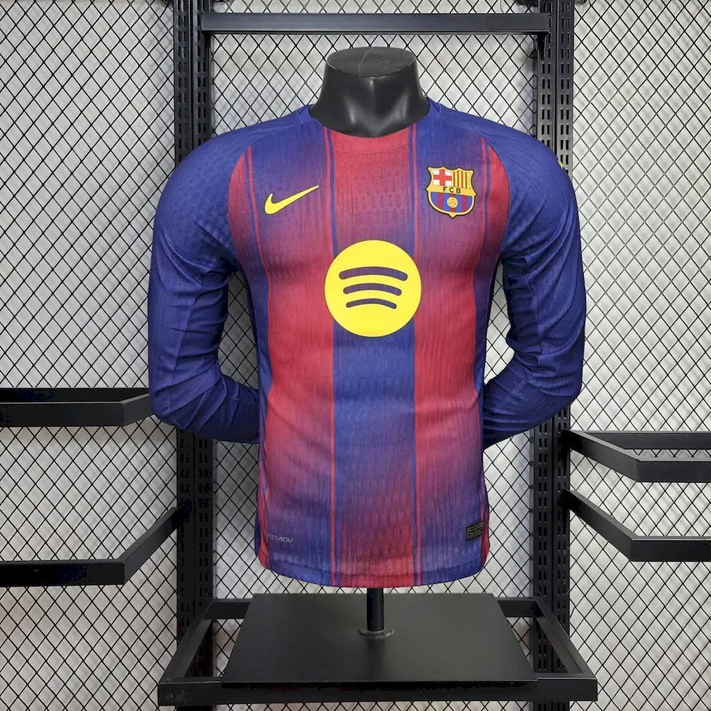 Barcelona 2025/26 Home Long Sleeves Jersey Player Version, foto 1