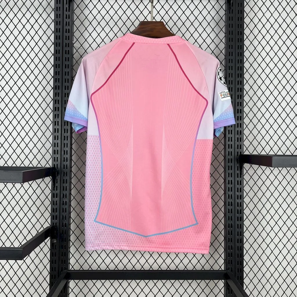 Barcelona 2025/26 pink special edition Jersey (With Champions League), foto 2