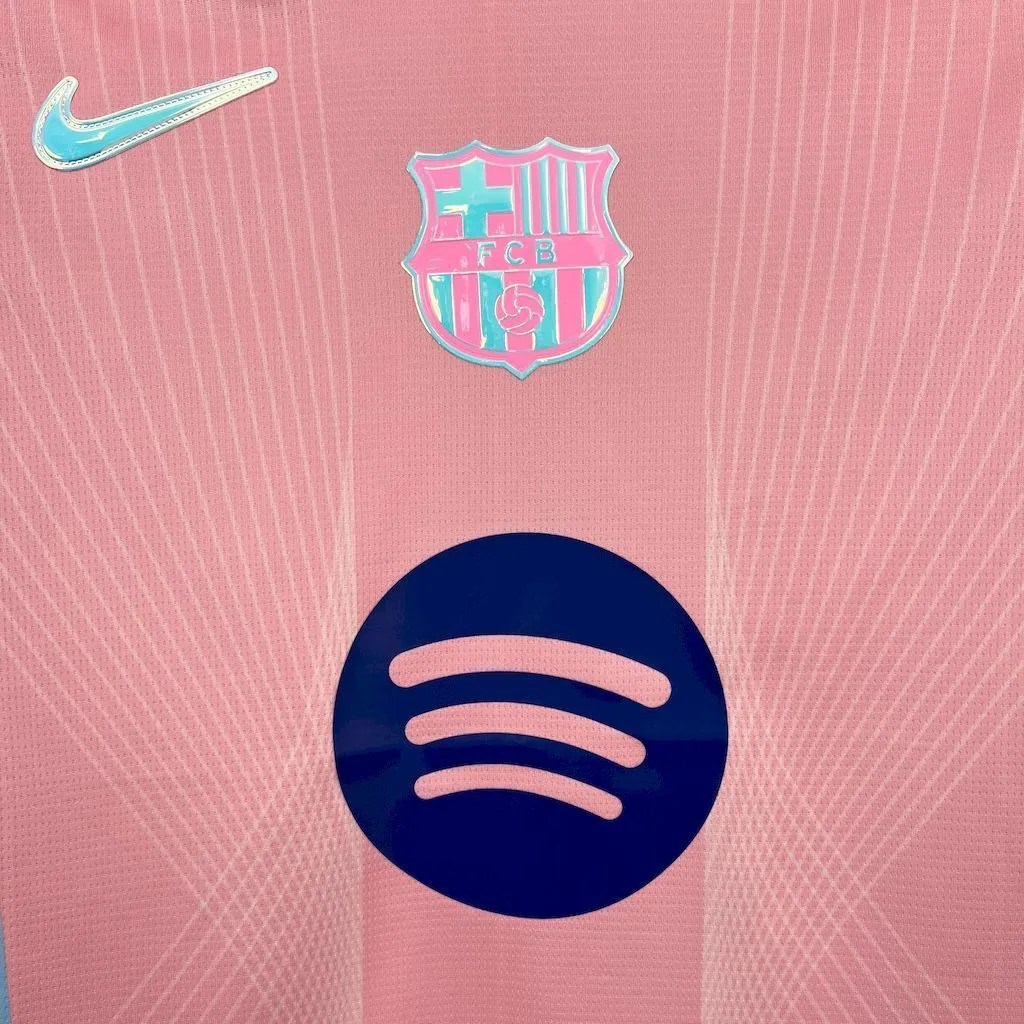 Barcelona 2025/26 pink special edition Jersey (With Champions League), foto 5