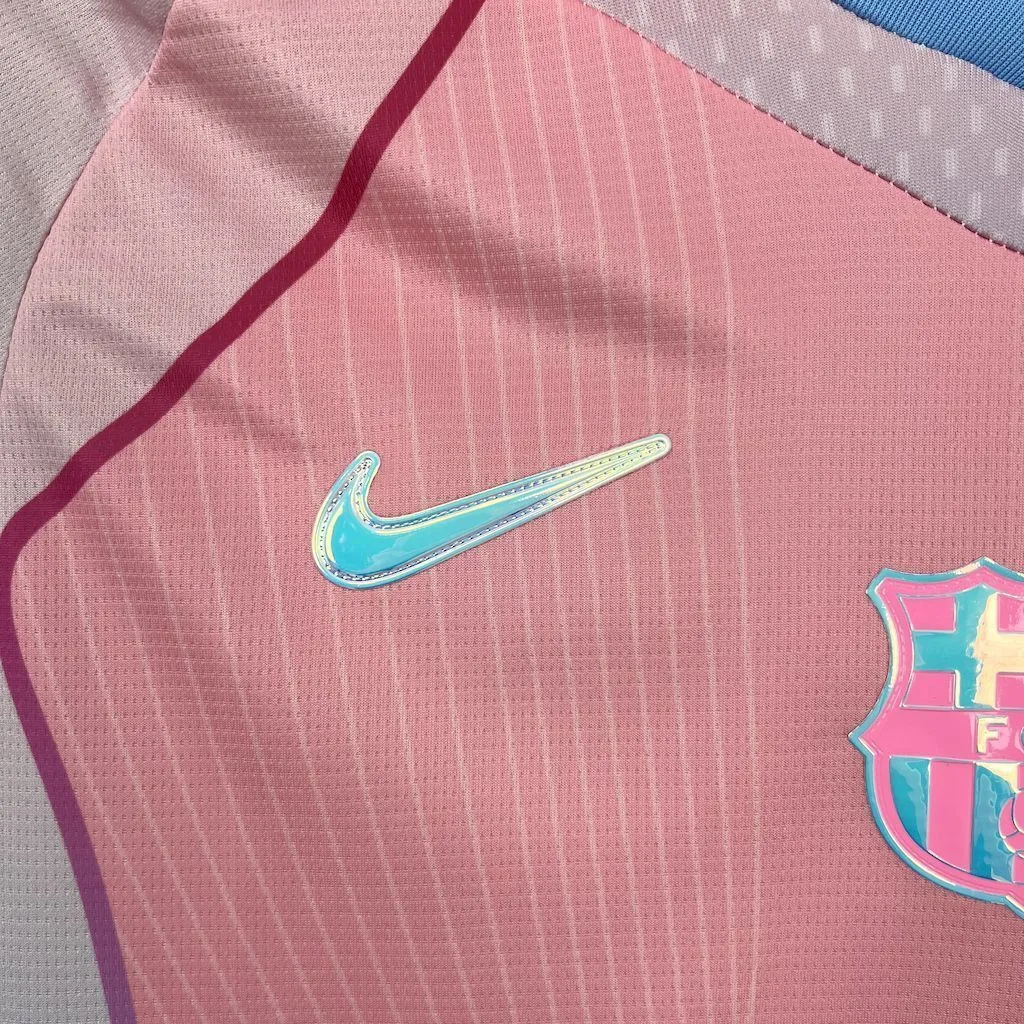 Barcelona 2025/26 pink special edition Jersey (With Champions League), foto 6