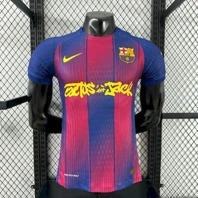 Barcelona 2025/26 Travis Scott Edition Home Jersey Player Version, foto 1