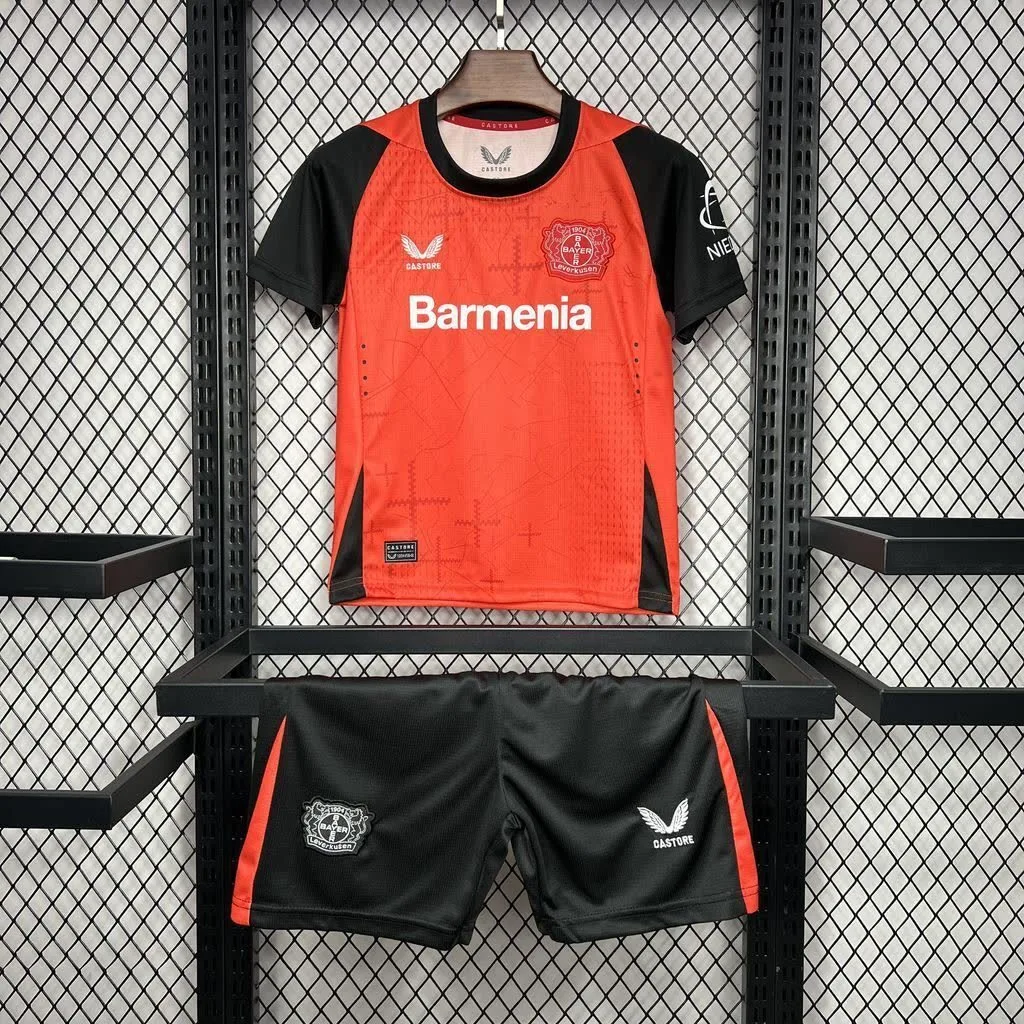 Bayer 04 Leverkusen 2024/25 Home Kids Kit, foto 1