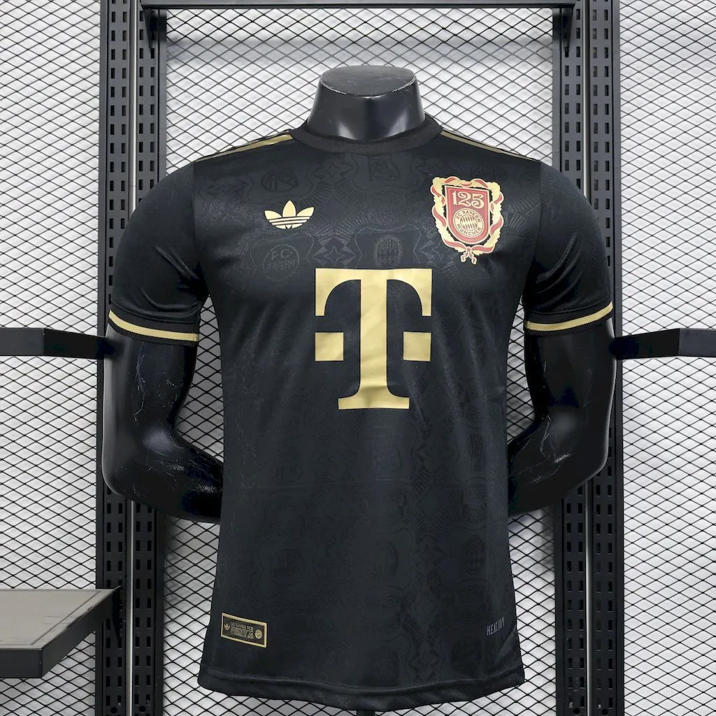 Bayern Munich 2024/25 125 Anniversary Black Jersey Player Version, foto 1