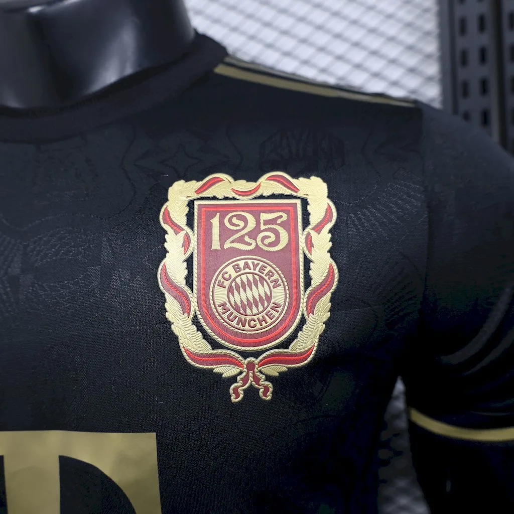 Bayern Munich 2024/25 125 Anniversary Black Jersey Player Version, foto 2