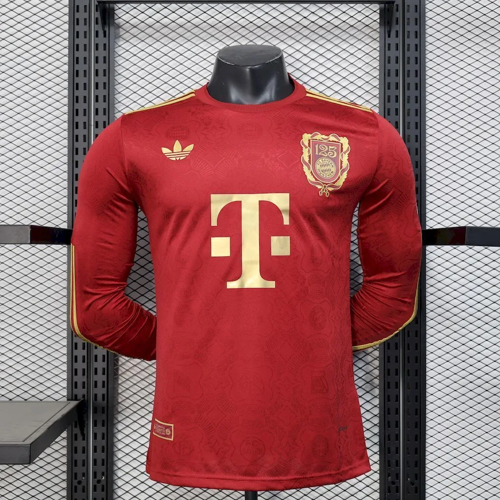 Bayern Munich 2024/25 125 Anniversary Long Sleeves Jersey Player Version, foto 1