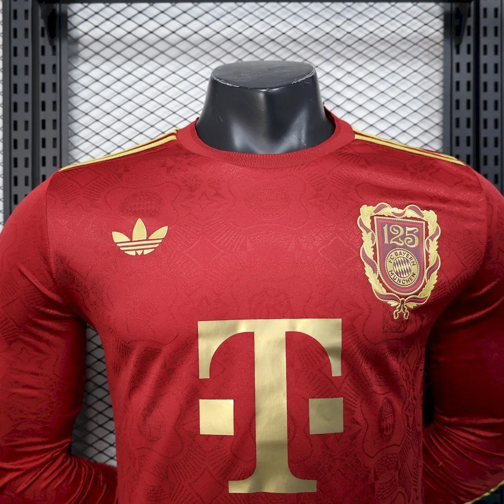 Bayern Munich 2024/25 125 Anniversary Long Sleeves Jersey Player Version, foto 2