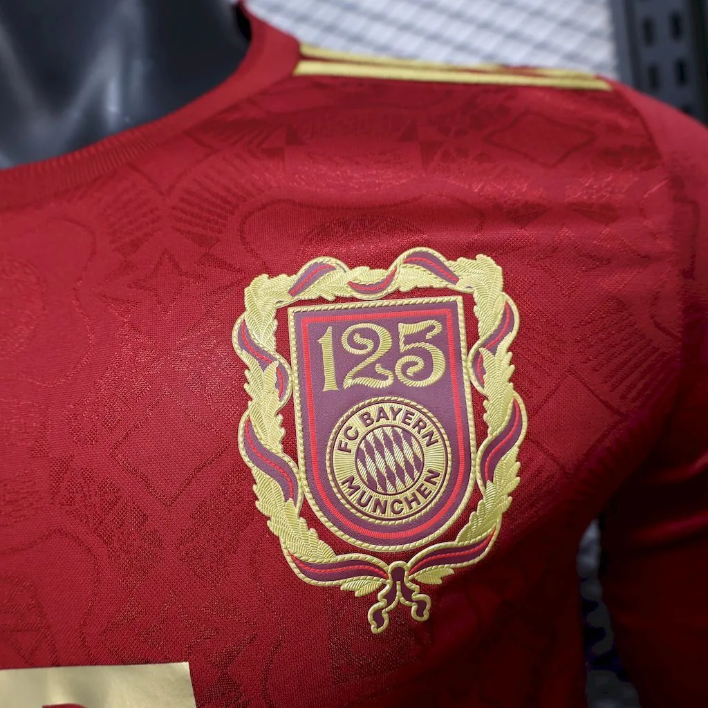 Bayern Munich 2024/25 125 Anniversary Long Sleeves Jersey Player Version, foto 4