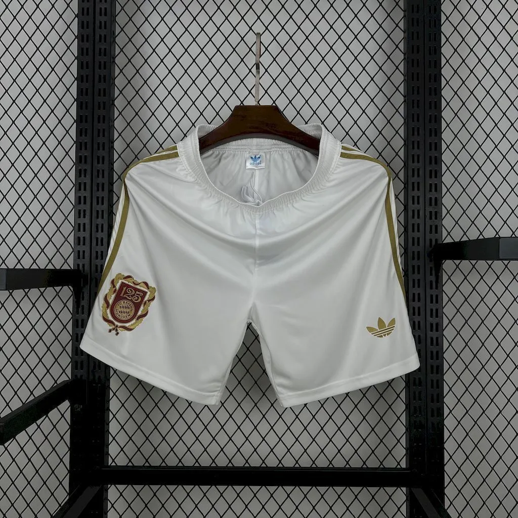 Bayern Munich 2024/25 125 Anniversary White Shorts, foto 1