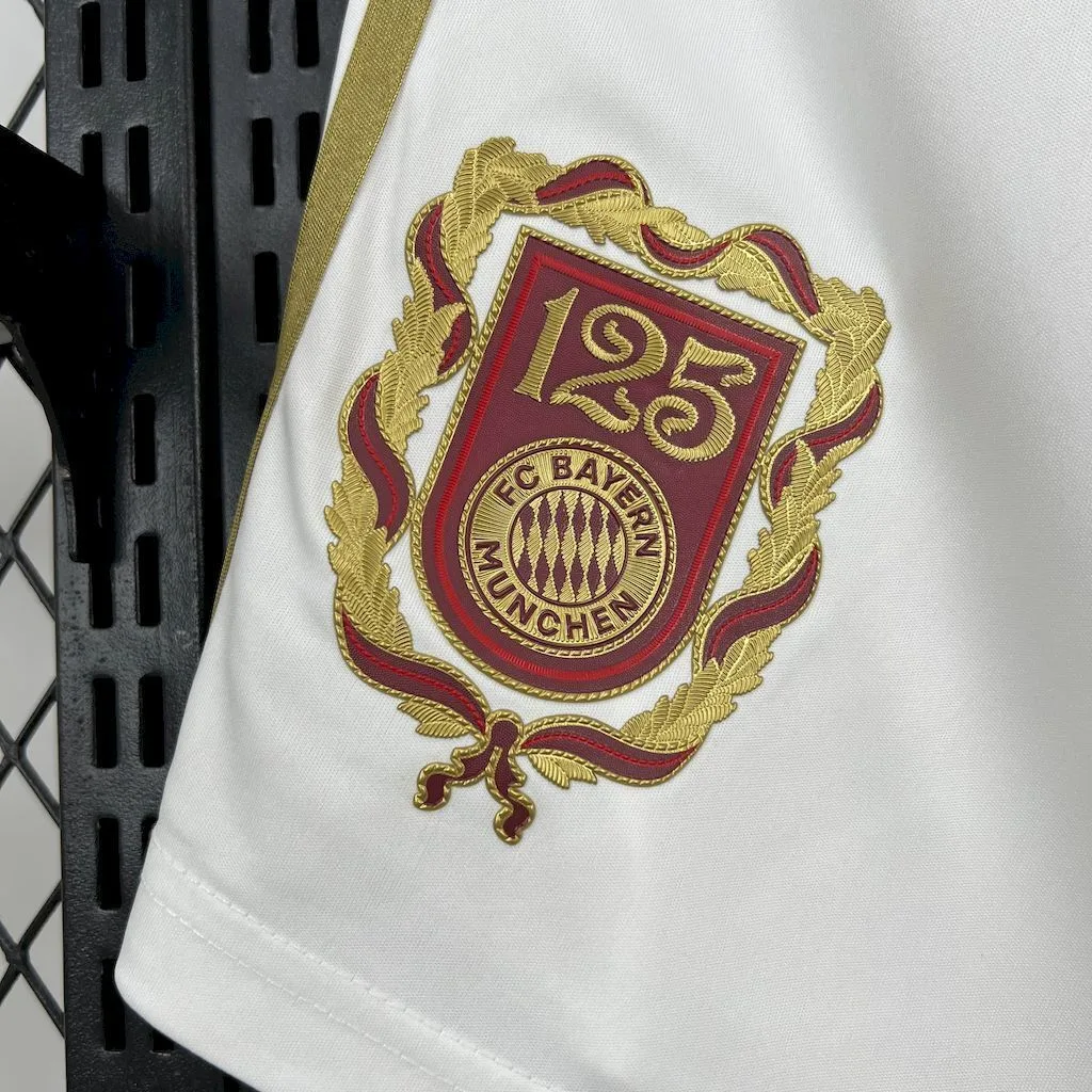 Bayern Munich 2024/25 125 Anniversary White Shorts, foto 4