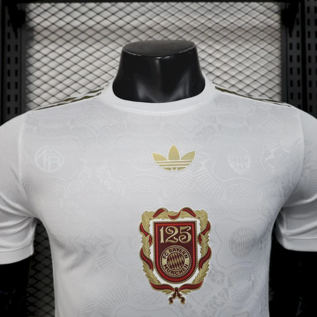 Bayern Munich 2024/25 Anniversary Tee - White Jersey Player Version, foto 5