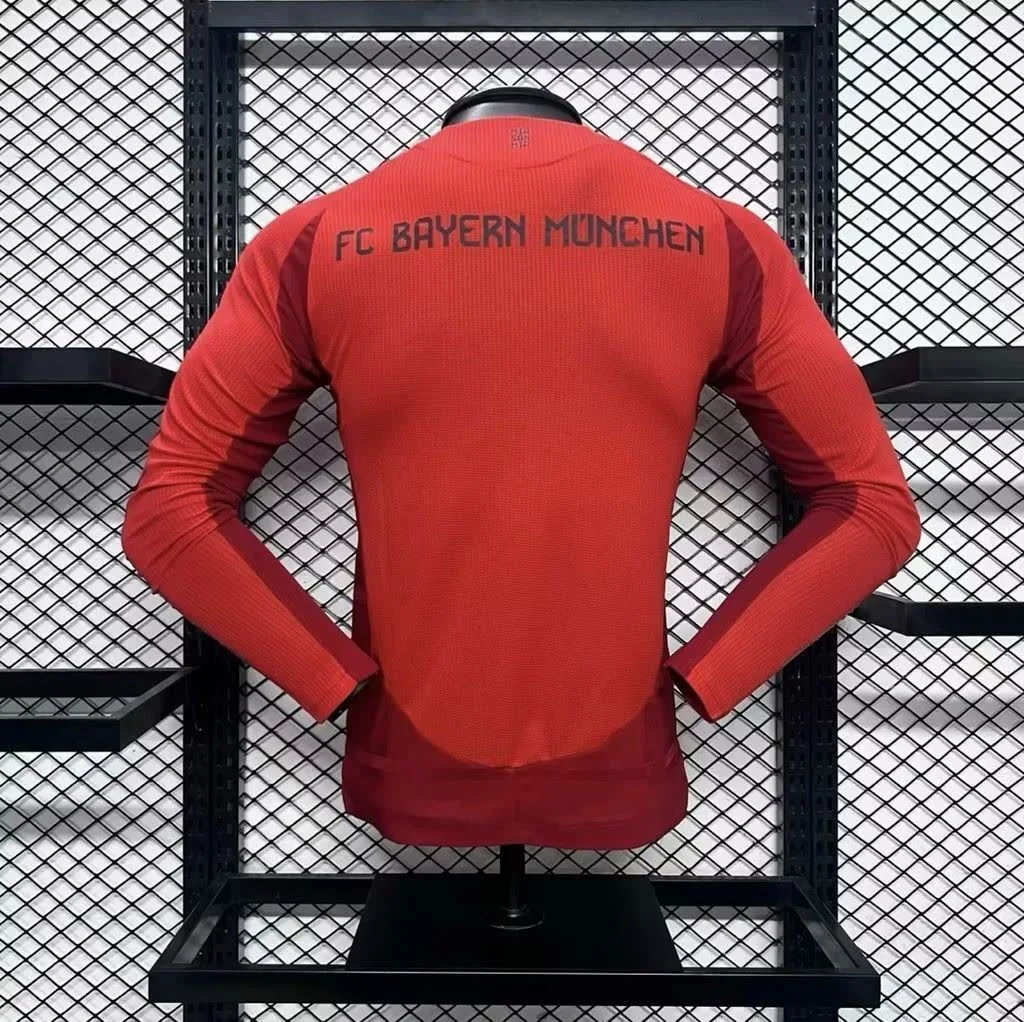 Bayern Munich 2024/25 Home Long Sleeves Jersey – Player Versi, foto 2