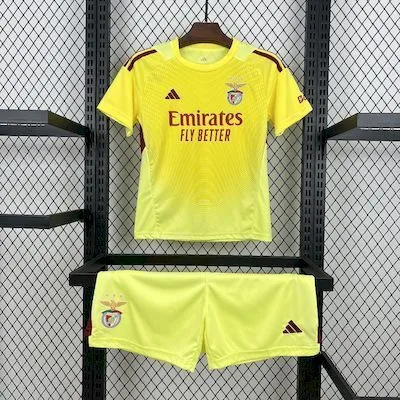 Benfica 2025/26 Yellow Goalkeeper Kids Kit, foto 1