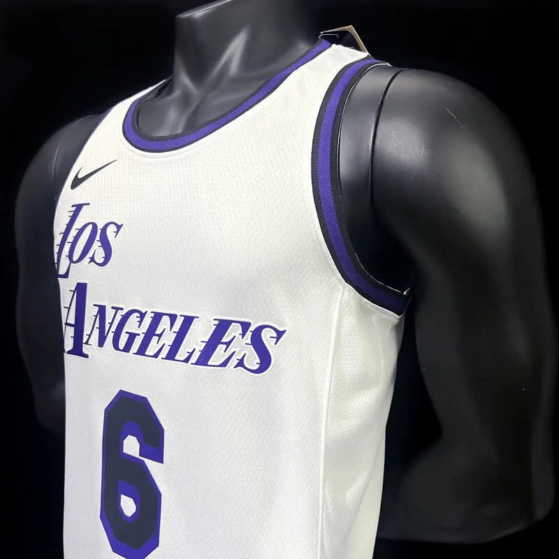 BJAMES#6 22/23 Los Angeles Lakers City Version, foto 4