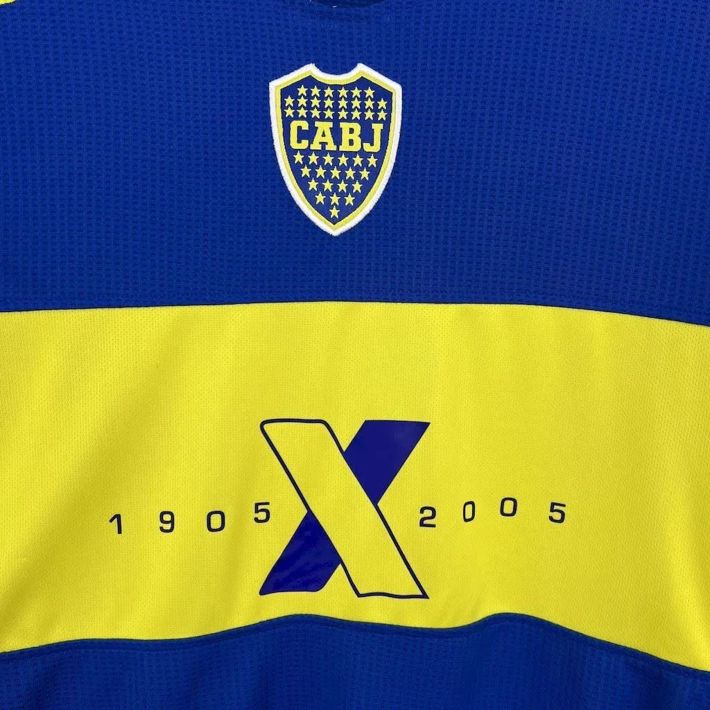 Boca Juniors 2005 100th Anniversary Edition Retro Jersey, foto 6