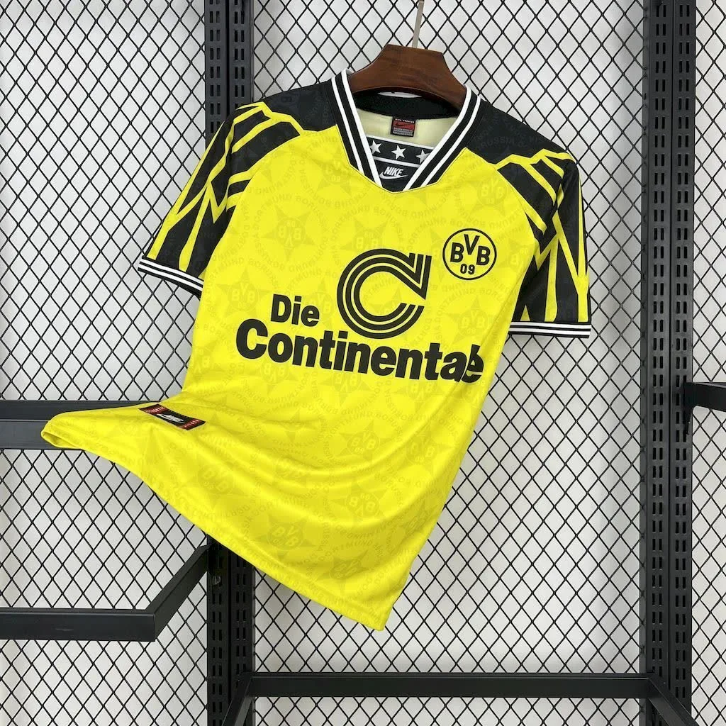 Borussia Dortmund 1994/95 Home Retro Jersey, foto 1