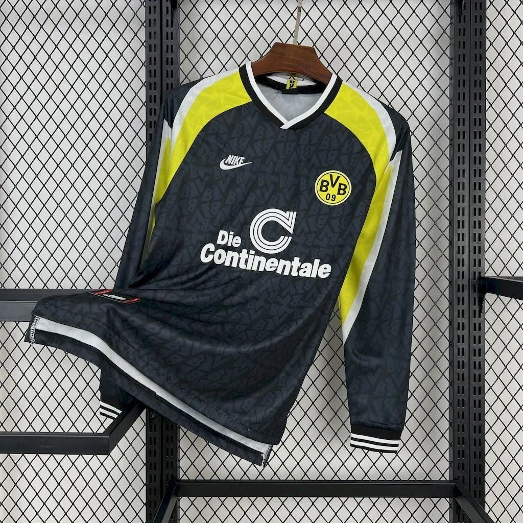 Borussia Dortmund 1995/96 Away Long Sleeves Retro Jersey, foto 1