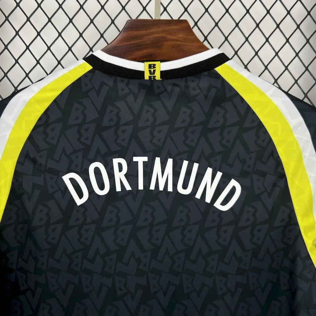 Borussia Dortmund 1995/96 Away Long Sleeves Retro Jersey, foto 2