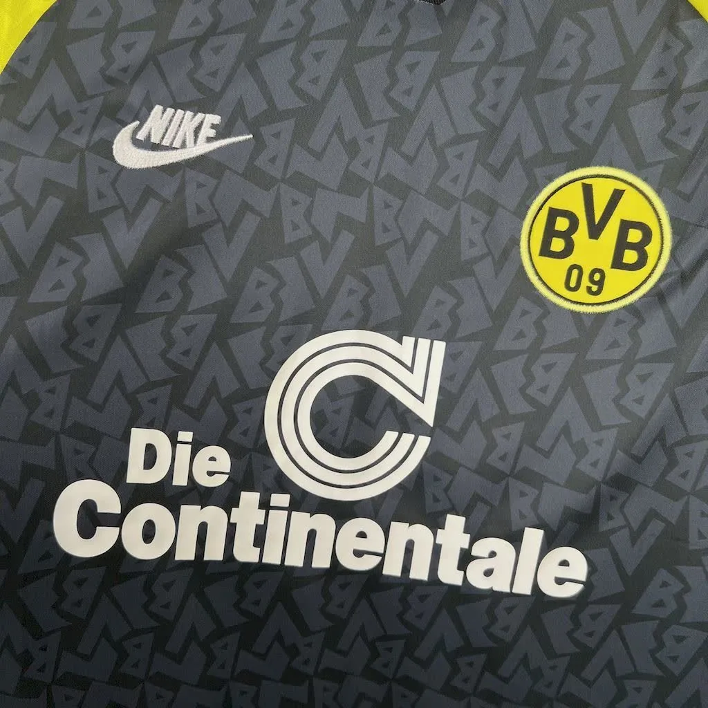 Borussia Dortmund 1995/96 Away Long Sleeves Retro Jersey, foto 5