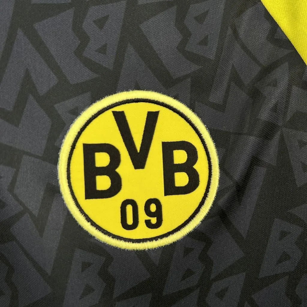 Borussia Dortmund 1995/96 Away Long Sleeves Retro Jersey, foto 6