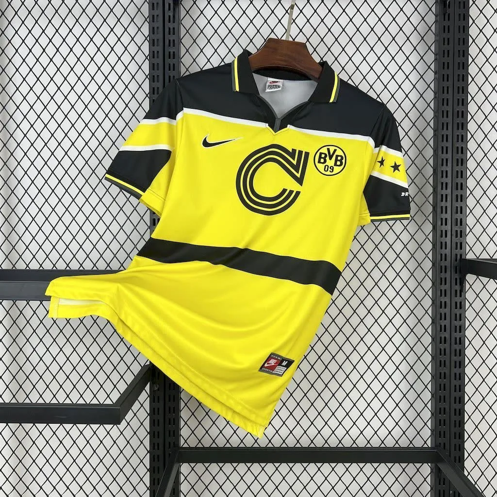 Borussia Dortmund 1996/97 Home Retro Jersey, foto 1