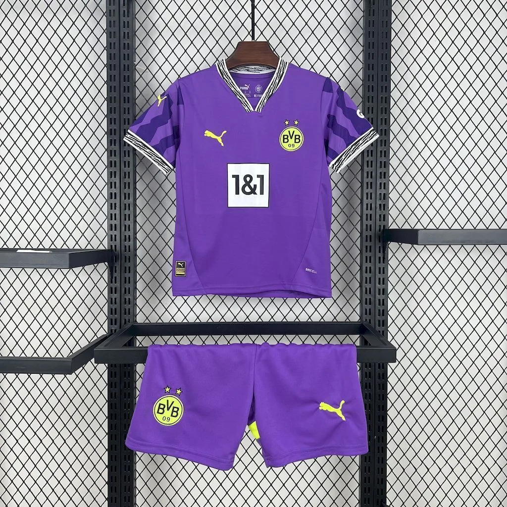 Borussia Dortmund 2024/25 Goalkeeper Special Kids Kit, foto 1