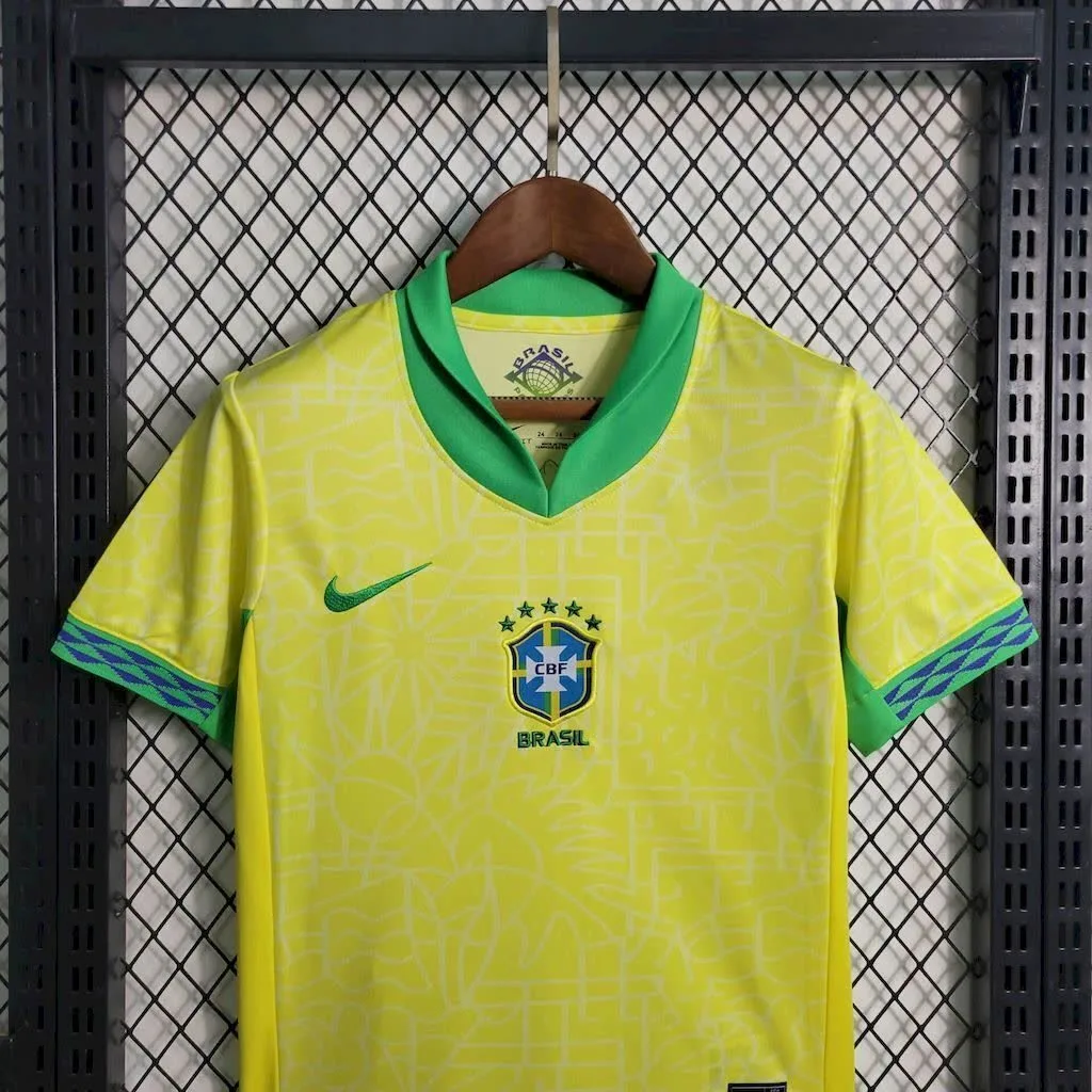 Brazil 2024/25 Home Kids Kit, foto 2