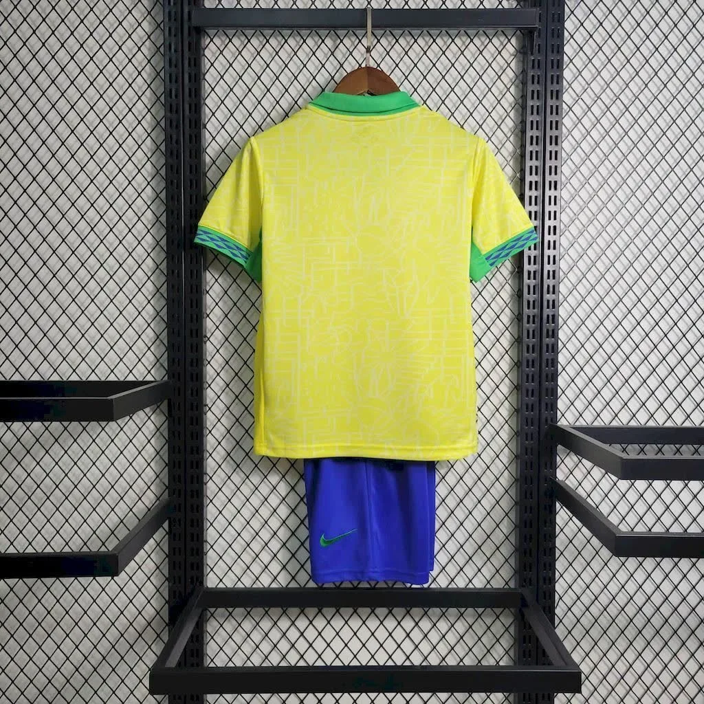 Brazil 2024/25 Home Kids Kit, foto 3
