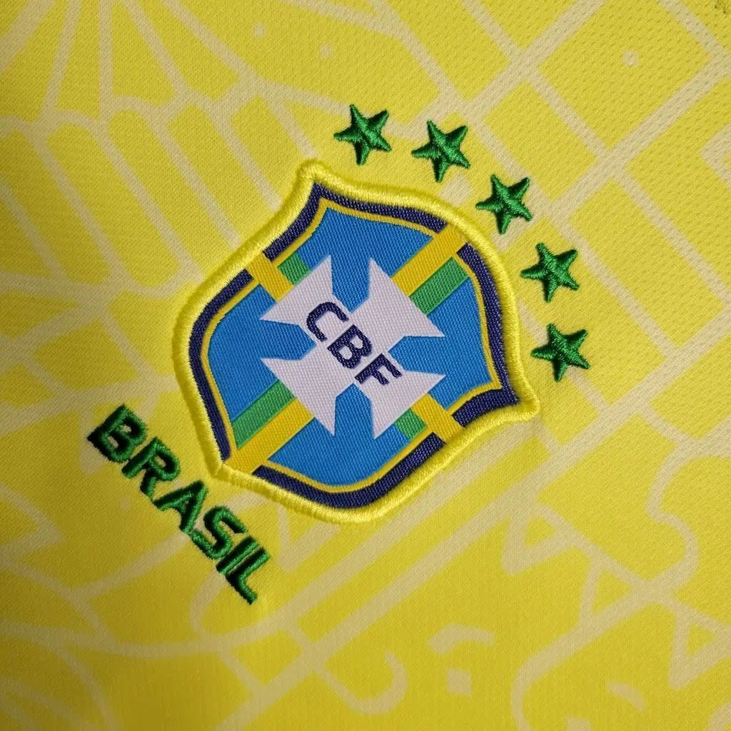 Brazil 2024/25 Home Kids Kit, foto 4