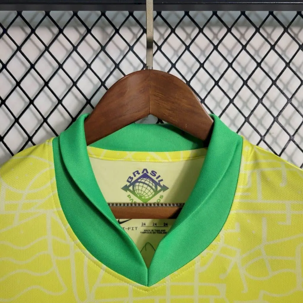 Brazil 2024/25 Home Kids Kit, foto 5