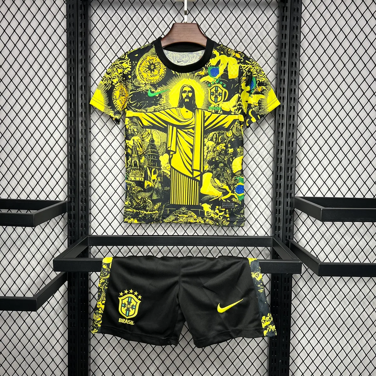 Brazil 2024/25 Special Edition Yellow Kids Kit, foto 1