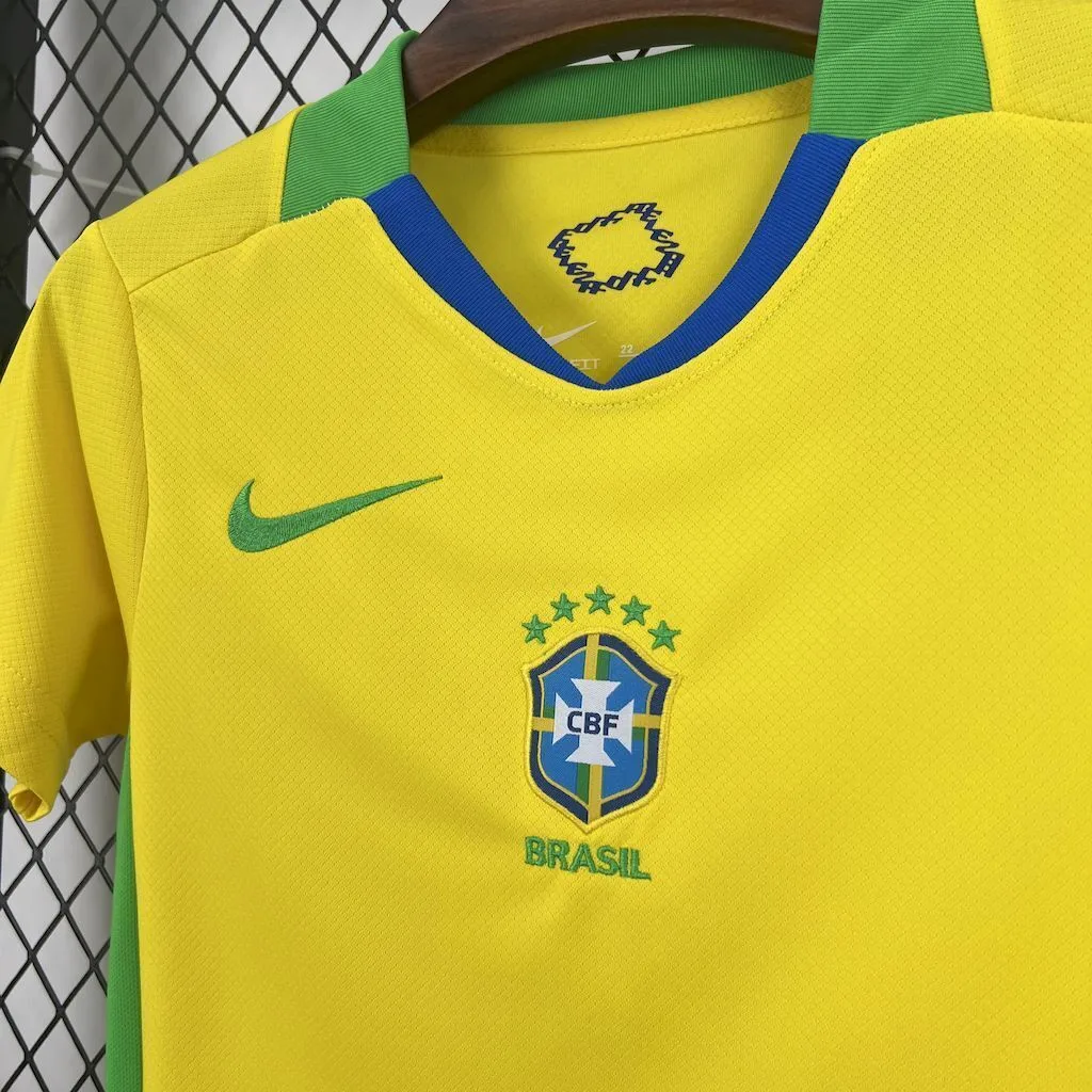 Brazil 2025/26 Home Kids Kit, foto 5