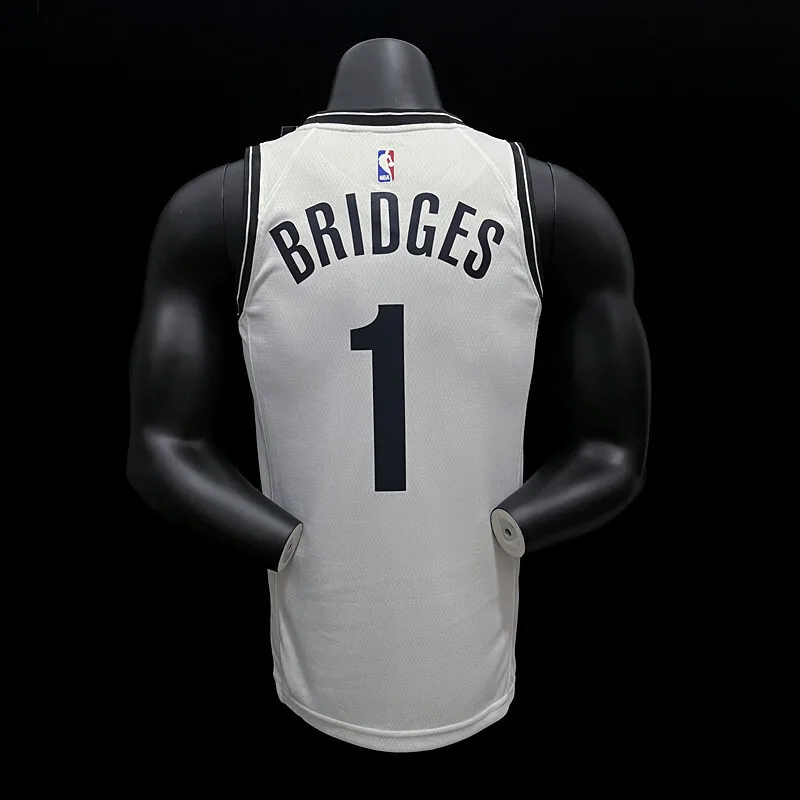 BRIDGES#1 Spurs White NBA Jersey, foto 2
