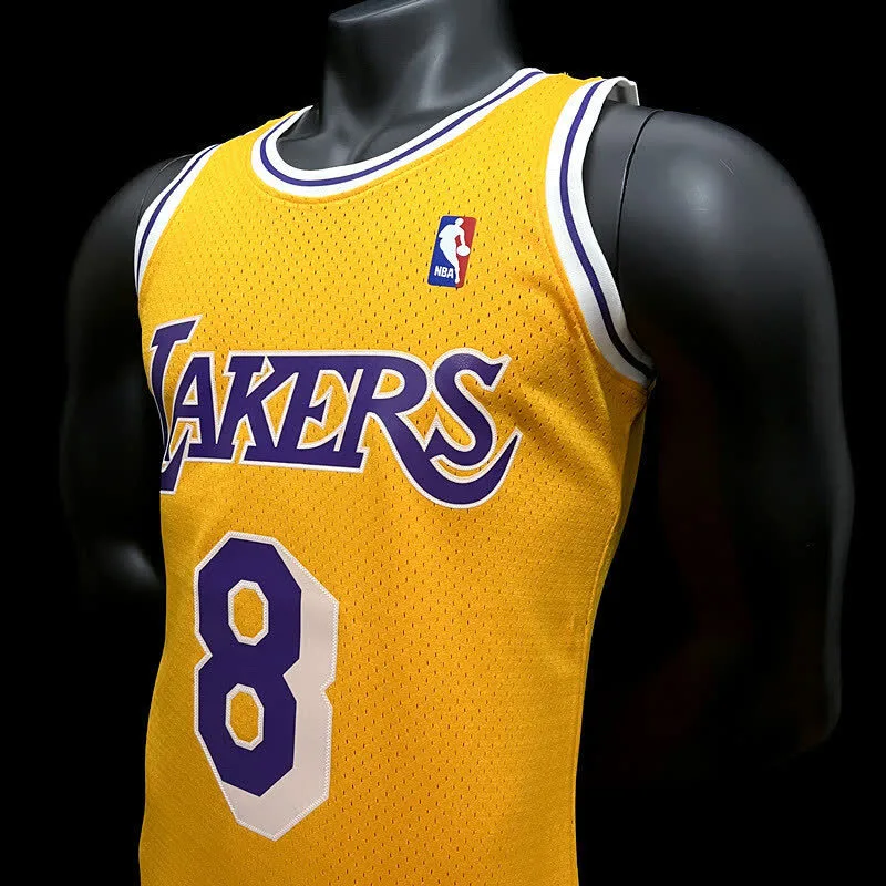 BRYANT#8 Los Angeles Lakers yellow retro, foto 4
