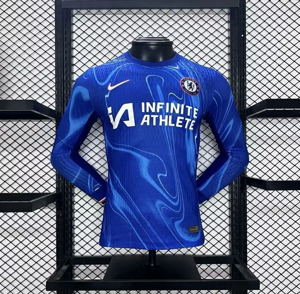 Chelsea 2024/25 Home Long Sleeves Jersey Player Version, foto 1